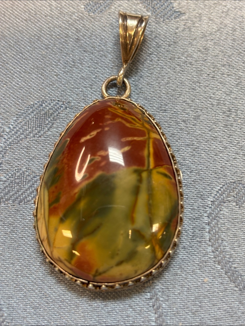 524222 Silver Cherry Creek Jasper Pendant MM:JHC